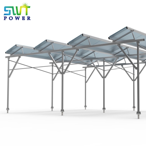 Agriculture solar shared mounting structure