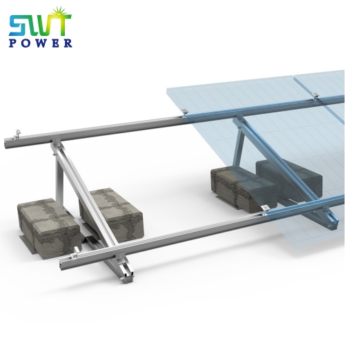 Folded triangle flat roof mount – Delta solar mounting system